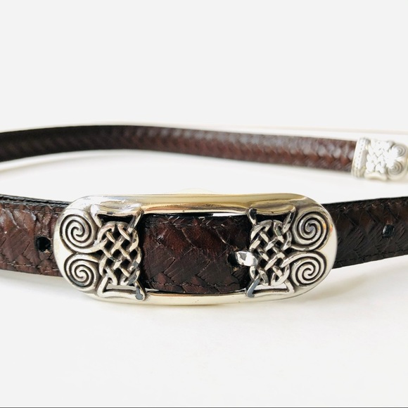 Brighton Reversible/Alternating Leather Belt Sz-M - Picture 1 of 9